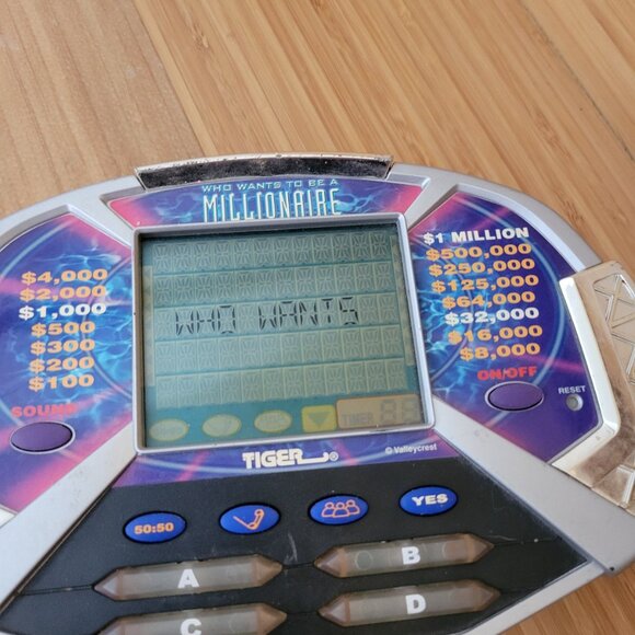 Who Wants To Be A Millionaire Handheld Game by Tiger. Y2k vintage games electron - Picture 4 of 6